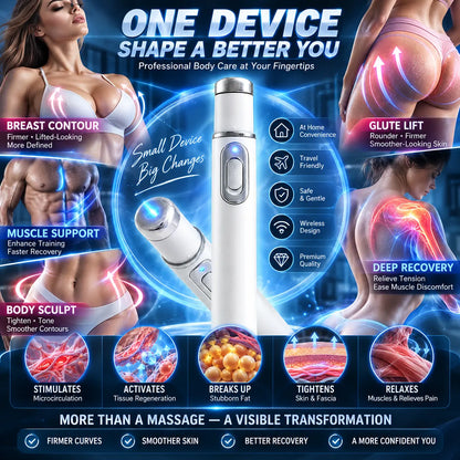 🔥ULTRASONIC SHOCK WAVE BODY THERAPY MASSAGER——Enhances bust and lifts buttocks. Fuel Muscle Growth.Boost Circulation. Relieve Pain.