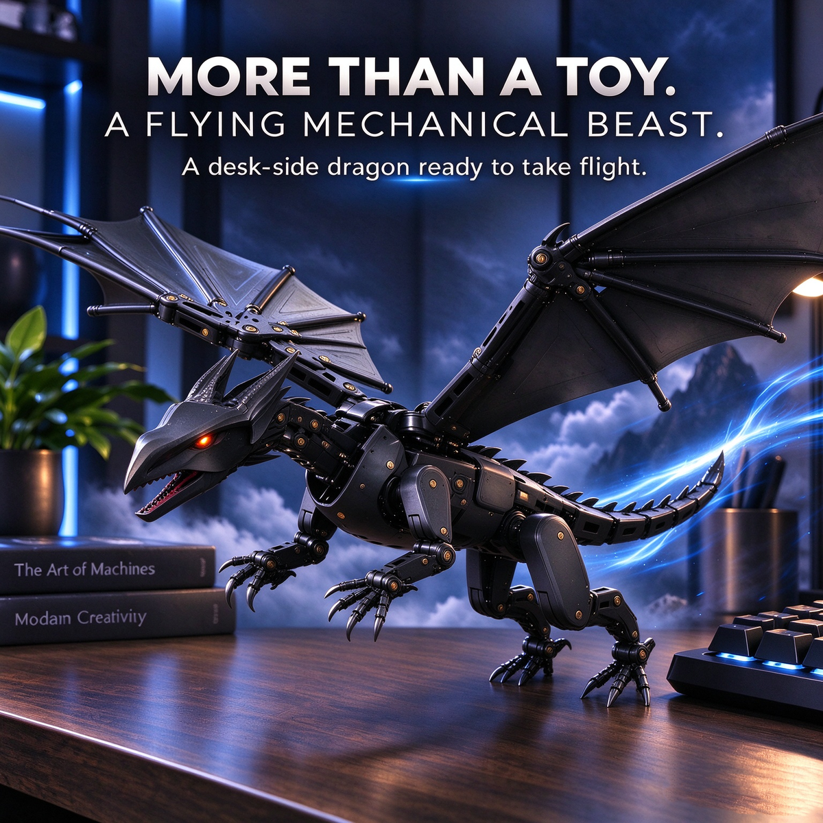 🔥 Flying Mechanical Dragon Transforming Toy