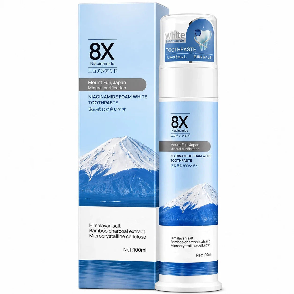 Niacinamide Foaming Charcoal Toothpaste