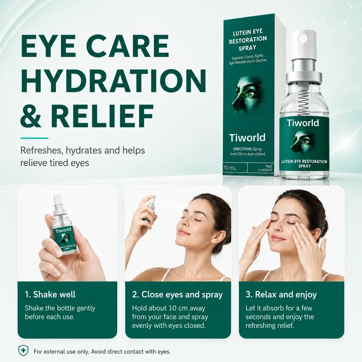 Tiworld® Lutein Eye Care Spray — 10-Second Daily Routine