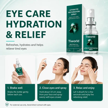 Tiworld® Lutein Eye Care Spray — 10-Second Daily Routine