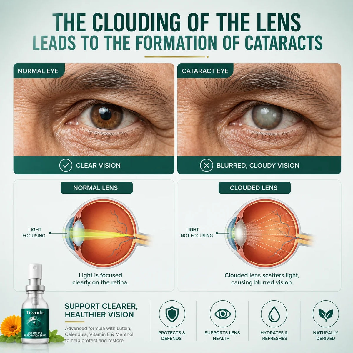 Tiworld® Lutein Eye Care Spray — 10-Second Daily Routine