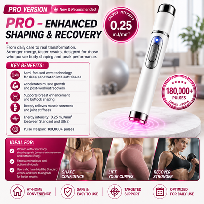 🔥ULTRASONIC SHOCK WAVE BODY THERAPY MASSAGER——Enhances bust and lifts buttocks. Fuel Muscle Growth.Boost Circulation. Relieve Pain.