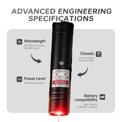 🔥120W 900-1100nm Infrared Laser Pen – 2026 Upgraded, Cuts & Marks with Precision